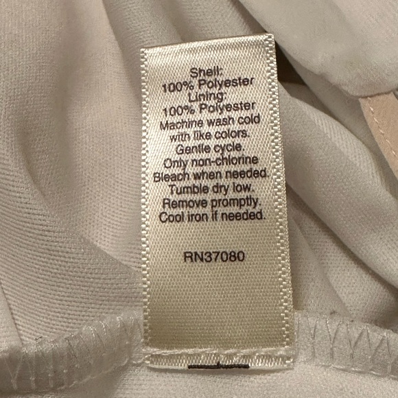 C est 1946 Sheer Lined Pastel Multi Color Long Gown Maxi Dress 55” - Picture 10 of 15